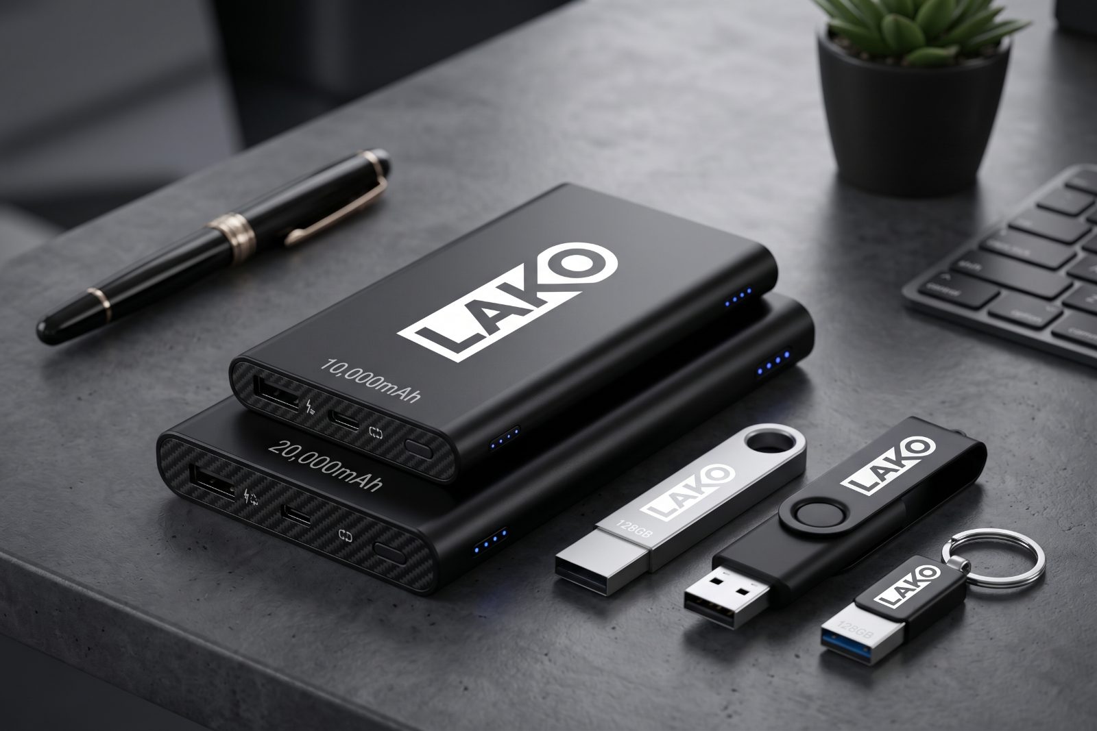 Brendlangan powerbank va USB xotira
